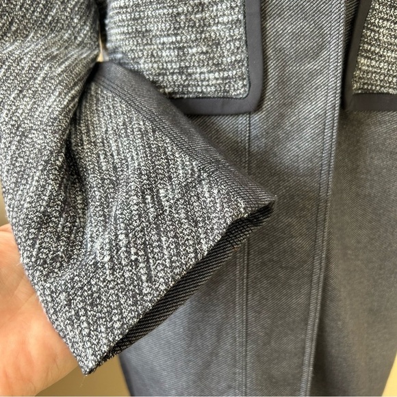 Lululemon Car Coat Black Gray Luon Snap Front Long Jacket Size Small - Picture 15 of 16